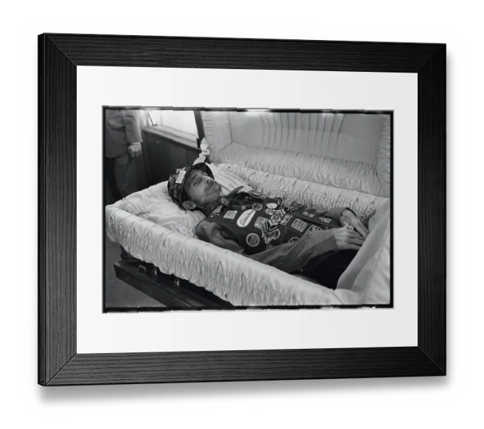 Framed Print : King of the Hobos Lying in State Framed Print : King of the Hobos Lying in State