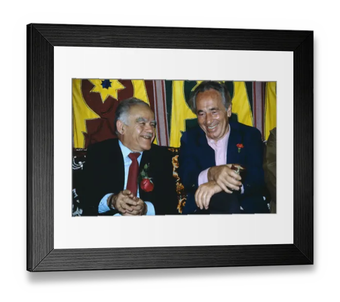 Framed Print : Israeli Leaders Yitzhak Shamir and Shimon Peres at Ceremony Framed Print : Israeli Leaders Yitzhak Shamir and Shimon Peres at Ceremony