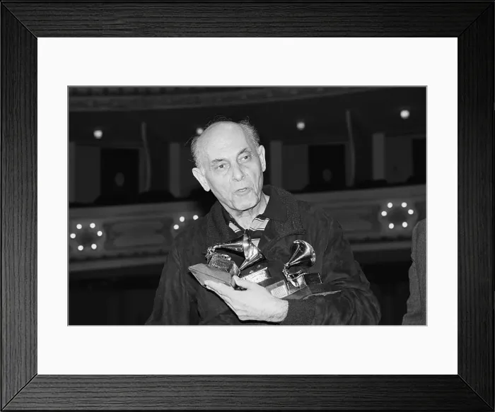 Framed Print : Georg Solti With His Grammy Awards Framed Print : Georg Solti With His Grammy Awards