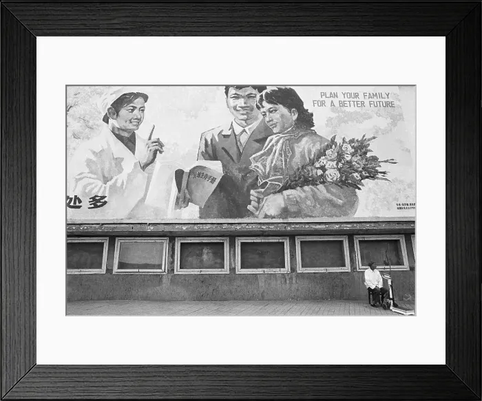Framed Print : Planned Parenthood Billboard in China Framed Print : Planned Parenthood Billboard in China
