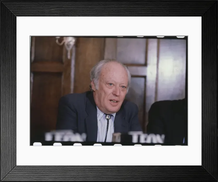 Framed Print : Portrait of Author Leon Uris Framed Print : Portrait of Author Leon Uris