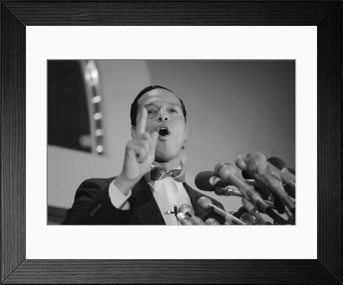 Framed Print : Nation of Islam Leader Louis Farrakhan
