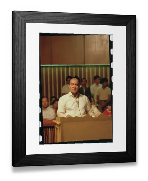 Framed Print : General Fabian Ver Testifying