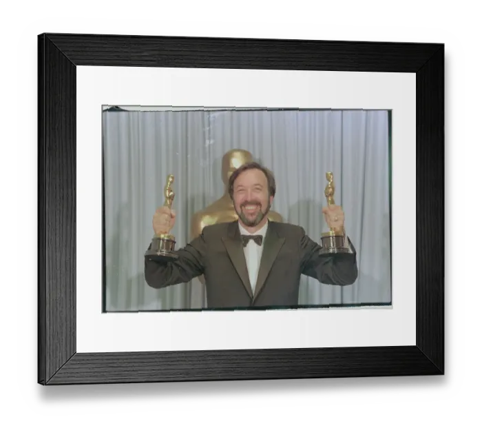Framed Print : Best Director James Brooks Posing at Academy Awards Framed Print : Best Director James Brooks Posing at Academy Awards