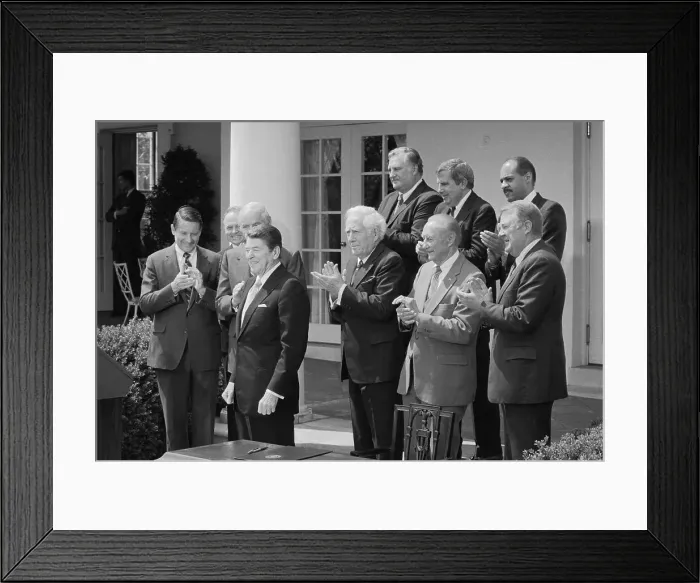 Framed Print : President Reagan on Law Day USA Framed Print : President Reagan on Law Day USA