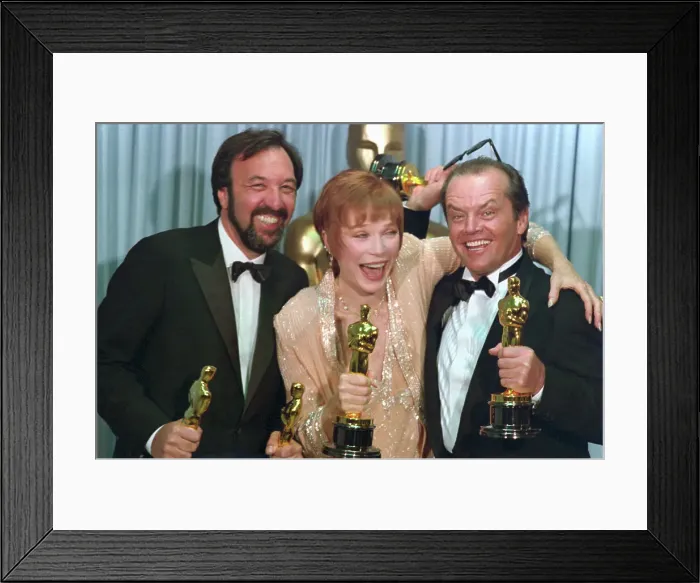Framed Print : James Brooks, Shirley MacLaine and Jack Nicholson Framed Print : James Brooks, Shirley MacLaine and Jack Nicholson