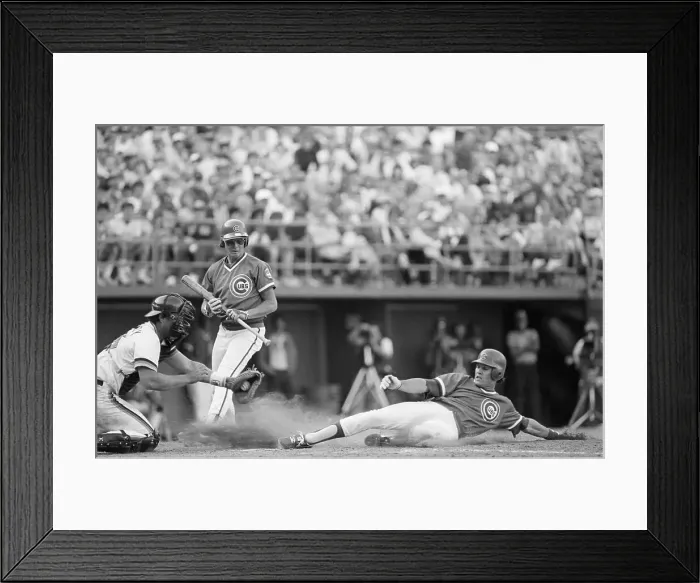 Framed Print : Ryne Sandberg Stealing Home