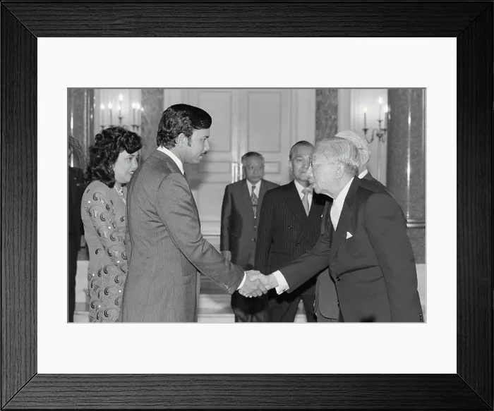 Framed Print : Hirohito and Sultan of Brunei Framed Print : Hirohito and Sultan of Brunei