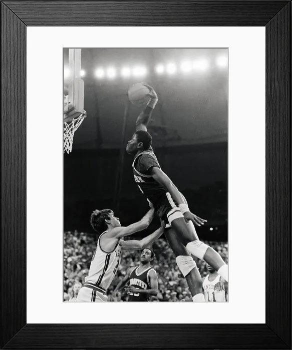 Framed Print : Patrick Ewing and Jim Master in Basketball Action Framed Print : Patrick Ewing and Jim Master in Basketball Action