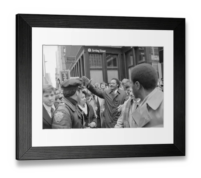Framed Print : Jesse Jackson Waving to Crowd on Campaign Trail Framed Print : Jesse Jackson Waving to Crowd on Campaign Trail