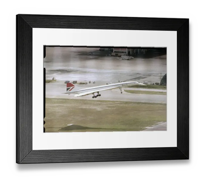 Framed Print : Concord Plane Landing at Miami Airport Framed Print : Concord Plane Landing at Miami Airport