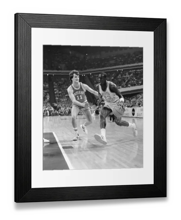 Framed Print : Michael Jordan in College Basketball Action Framed Print : Michael Jordan in College Basketball Action