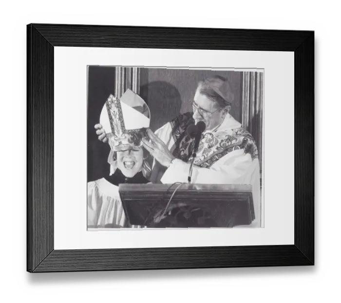 Framed Print : Cardinal O'Connor and Altar Boy Framed Print : Cardinal O'Connor and Altar Boy