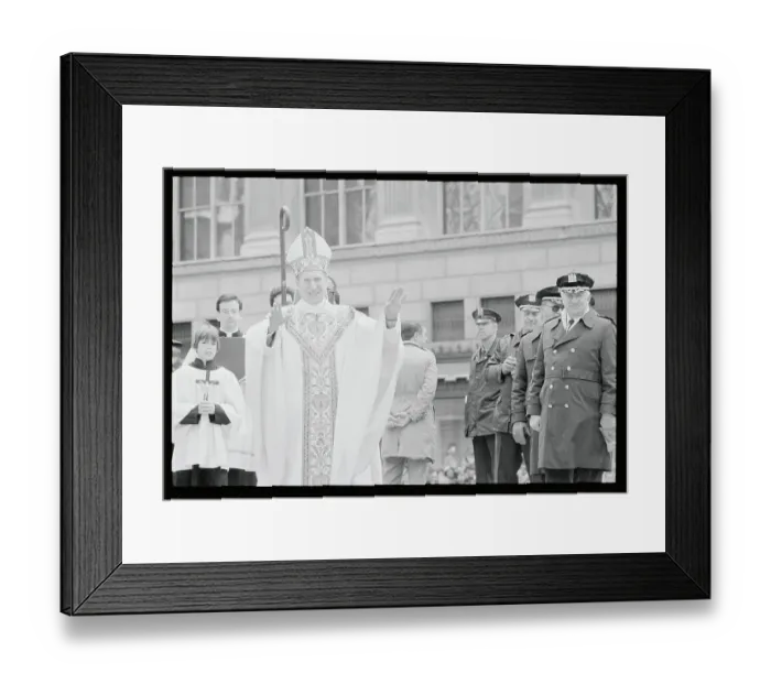Framed Print : Archbishop John O'Connor Blessing Followers Framed Print : Archbishop John O'Connor Blessing Followers