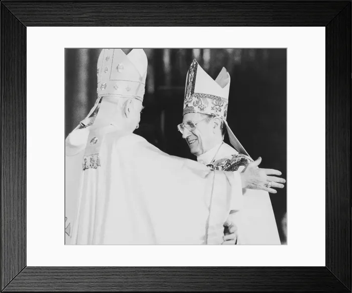 Framed Print : Archbishop Pio Laghi Embracing Archbishop John O Connor Framed Print : Archbishop Pio Laghi Embracing Archbishop John O Connor