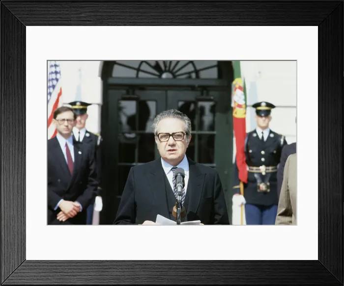 Framed Print : Portrait of Mario Soares Framed Print : Portrait of Mario Soares