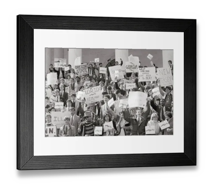 Framed Print : Students Rally At Capitol For Prayer Framed Print : Students Rally At Capitol For Prayer