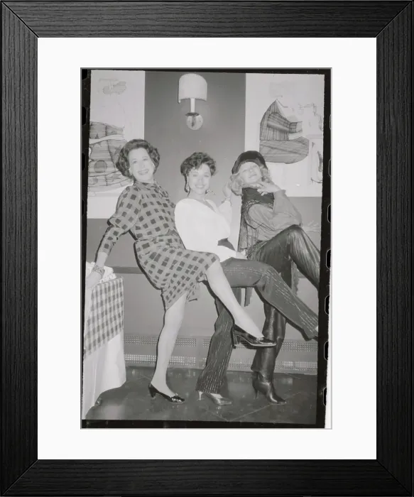 Framed Print : Actresses Dancing at Party Framed Print : Actresses Dancing at Party