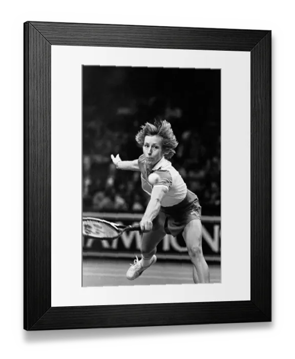 Framed Print : Action Shot of Martina Navratilova Framed Print : Action Shot of Martina Navratilova