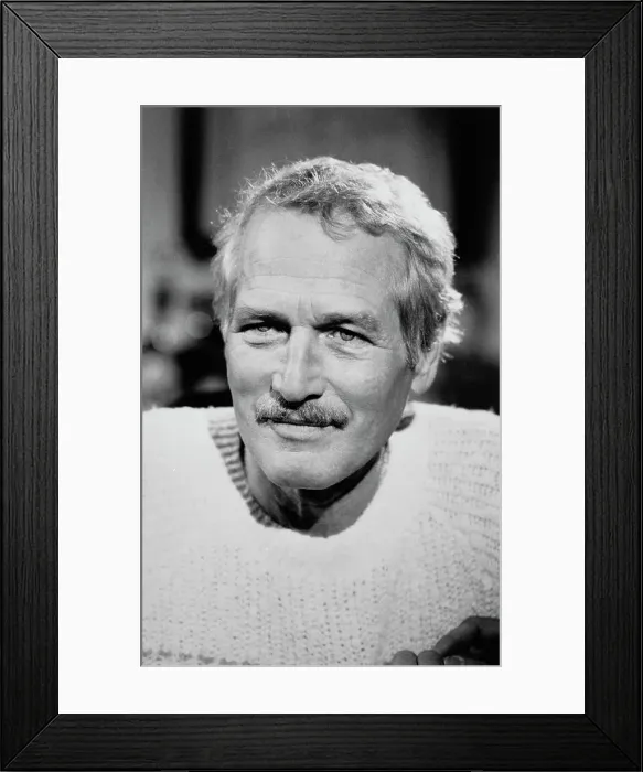 Framed Print : Portrait of Paul Newman Framed Print : Portrait of Paul Newman