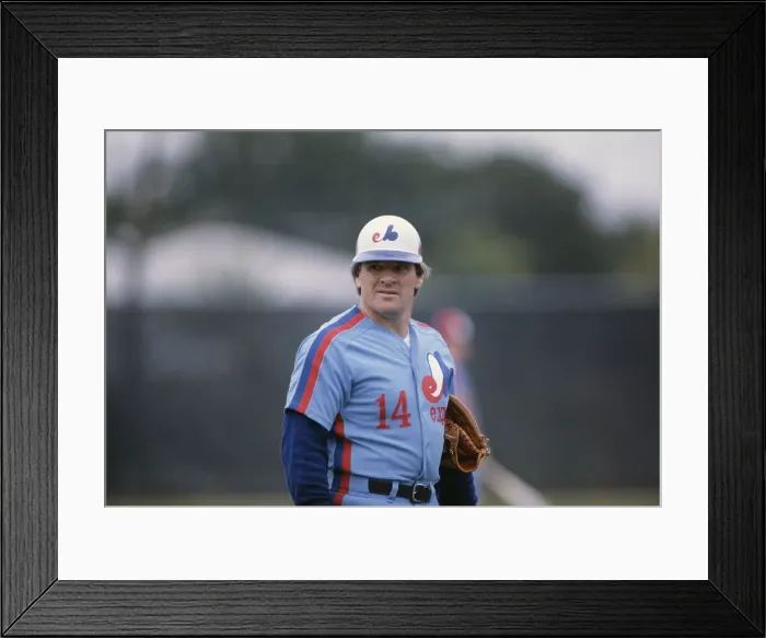 Framed Print : Baseball Player Pete Rose