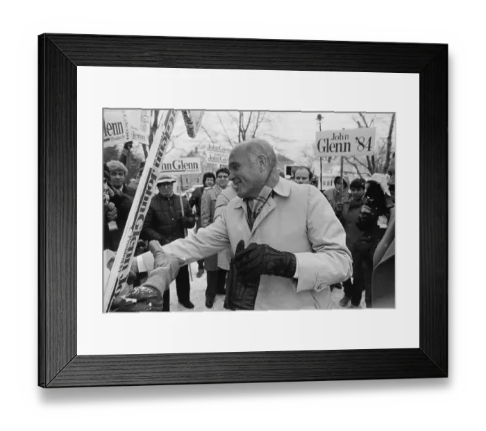Framed Print : John Glenn Shaking Hands with Supporters Framed Print : John Glenn Shaking Hands with Supporters