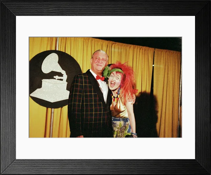 Framed Print : Rodney Dangerfield and Cyndi Lauper Framed Print : Rodney Dangerfield and Cyndi Lauper