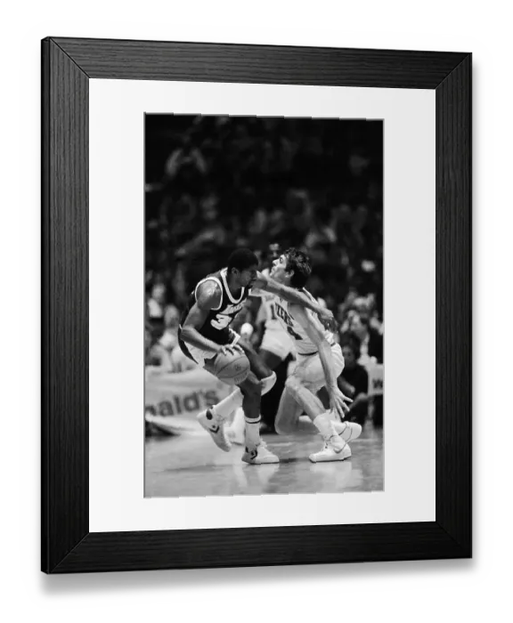 Framed Print : Magic Johnson on the Offense Framed Print : Magic Johnson on the Offense