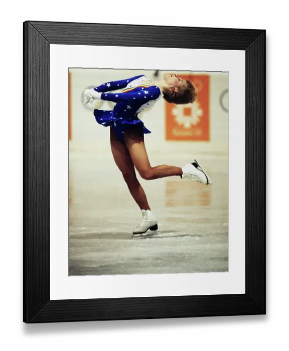 Framed Print : Olympic Skater Rosalynn Sumners on the Ice Framed Print : Olympic Skater Rosalynn Sumners on the Ice