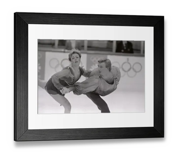 Framed Print : Torvill and Dean Figure Skating In Olympics Framed Print : Torvill and Dean Figure Skating In Olympics