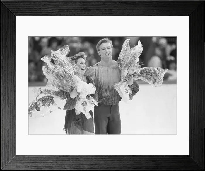 Framed Print : Torvill And Dean Winning Gold Medal Framed Print : Torvill And Dean Winning Gold Medal