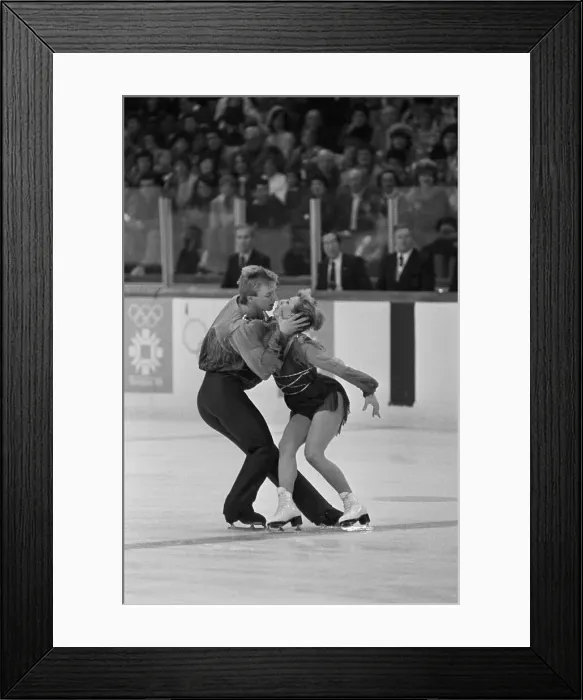 Framed Print : Torvill and Dean Skating to Bolero Framed Print : Torvill and Dean Skating to Bolero
