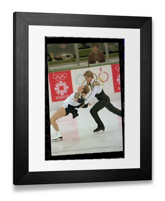 Framed Print : Peter Carruthers Lifting Kitty Carruthers in Performance Framed Print : Peter Carruthers Lifting Kitty Carruthers in Performance