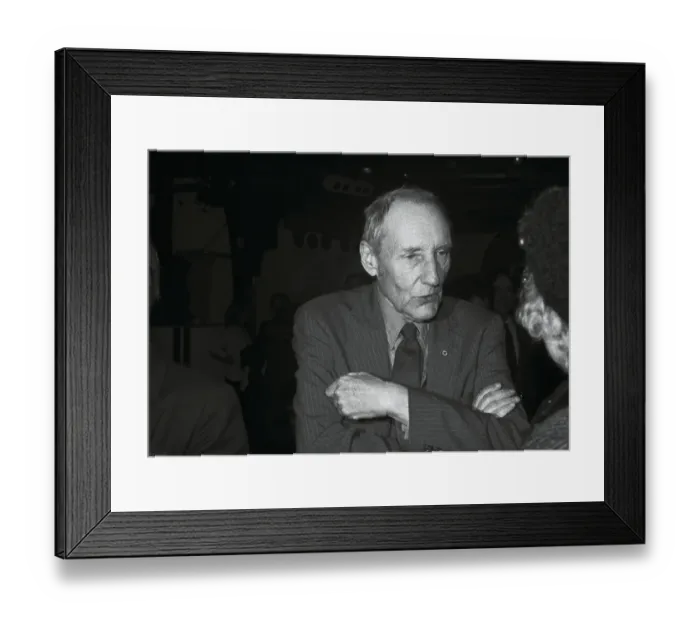 Framed Print : William Burroughs Talking to an Unidentified Individual