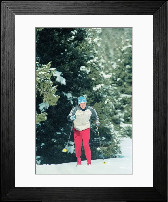 Framed Print : Olympic Skier Bill Koch Practicing Before 1984 Olympics Framed Print : Olympic Skier Bill Koch Practicing Before 1984 Olympics