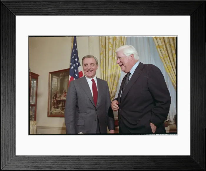 Framed Print : Walter Mondale with Tip O'Neill Framed Print : Walter Mondale with Tip O'Neill
