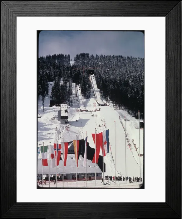 Framed Print : Olympic Ski Jumping Area Framed Print : Olympic Ski Jumping Area