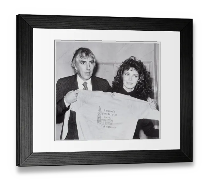 Framed Print : Peter Cook and Jaclyn Smith at Fundraising Event Framed Print : Peter Cook and Jaclyn Smith at Fundraising Event