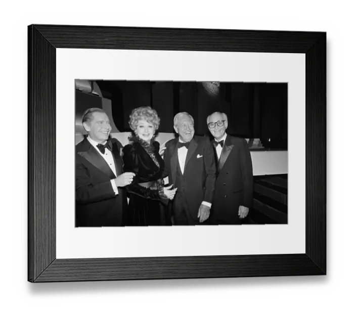 Framed Print : Milton Berle, Lucile Ball, William Paley and Norman Lear Framed Print : Milton Berle, Lucile Ball, William Paley and Norman Lear