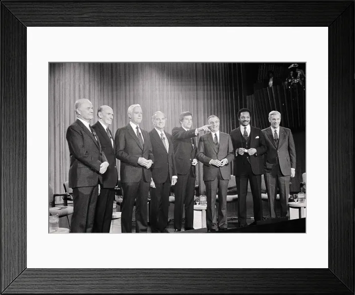 Framed Print : Presidential Candidates Posing Framed Print : Presidential Candidates Posing