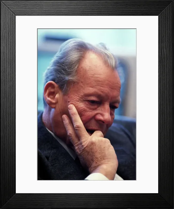 Framed Print : Portrait of Willy Brandt Framed Print : Portrait of Willy Brandt