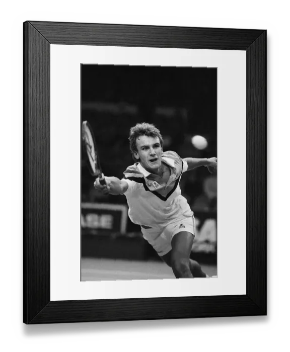 Framed Print : Action Shot of Mats Wilander