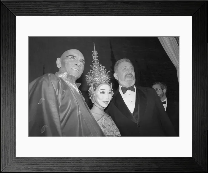 Framed Print : Yul Brynner After Performance of The King and I Framed Print : Yul Brynner After Performance of The King and I