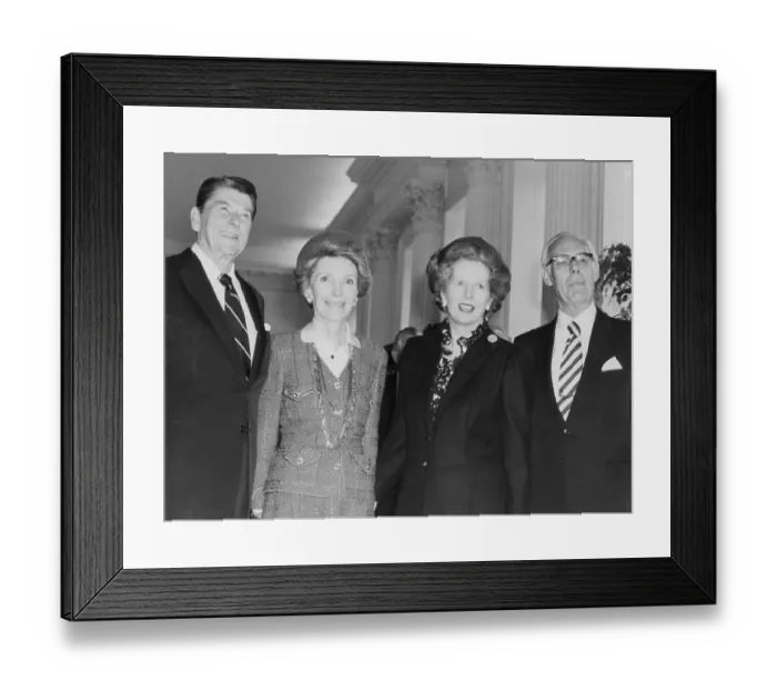 Framed Print : The Reagans With the Thatchers Framed Print : The Reagans With the Thatchers