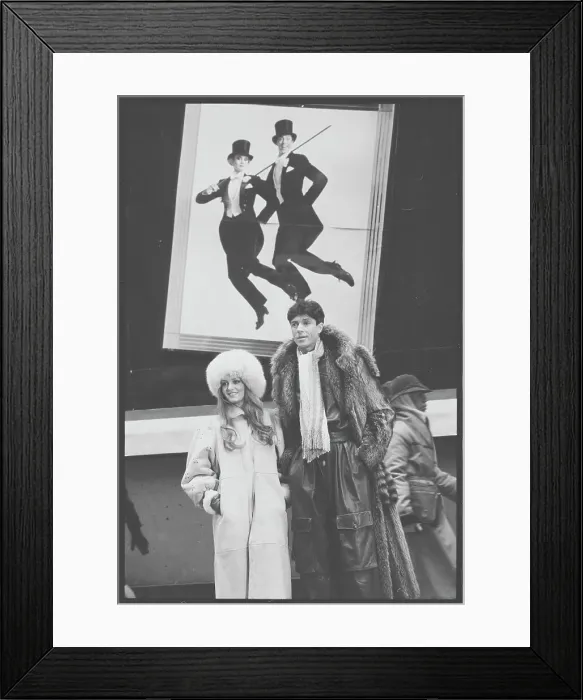 Framed Print : Tommy Tune and Twiggy Framed Print : Tommy Tune and Twiggy