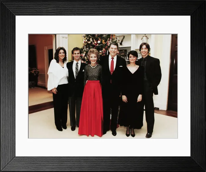 Framed Print : Reagan Family on Christmas Day Framed Print : Reagan Family on Christmas Day