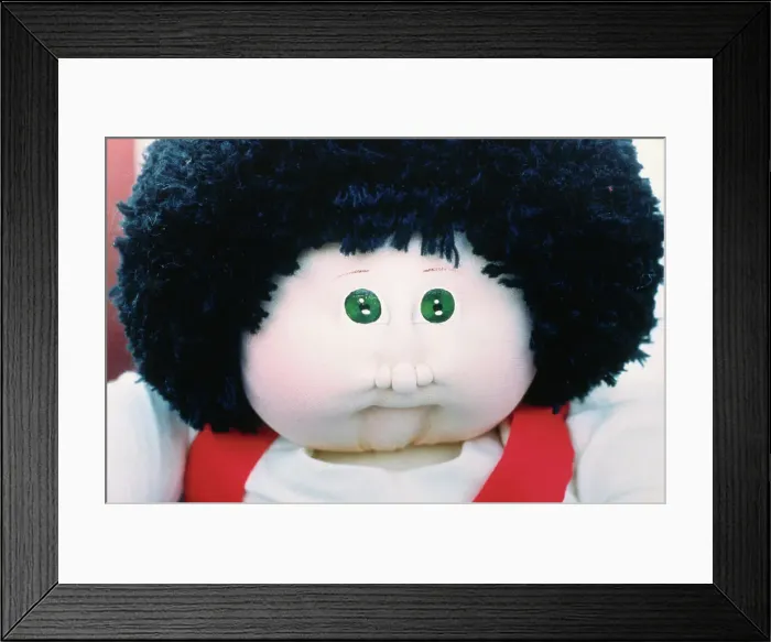 Framed Print : Adorable Cabbage Patch Doll Face