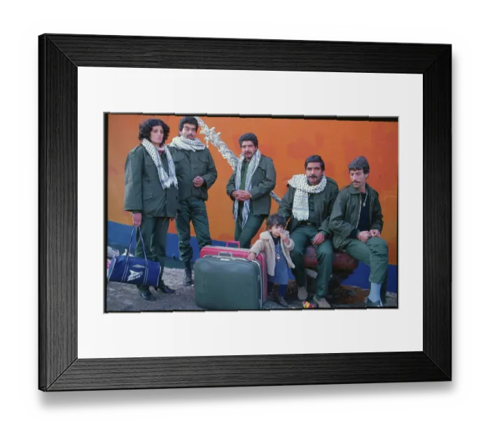 Framed Print : Soldiers Waiting for Transport in Tripoli Framed Print : Soldiers Waiting for Transport in Tripoli