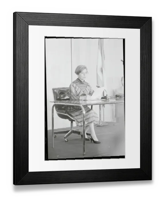 Framed Print : Isabel Peron Reading Speech Framed Print : Isabel Peron Reading Speech