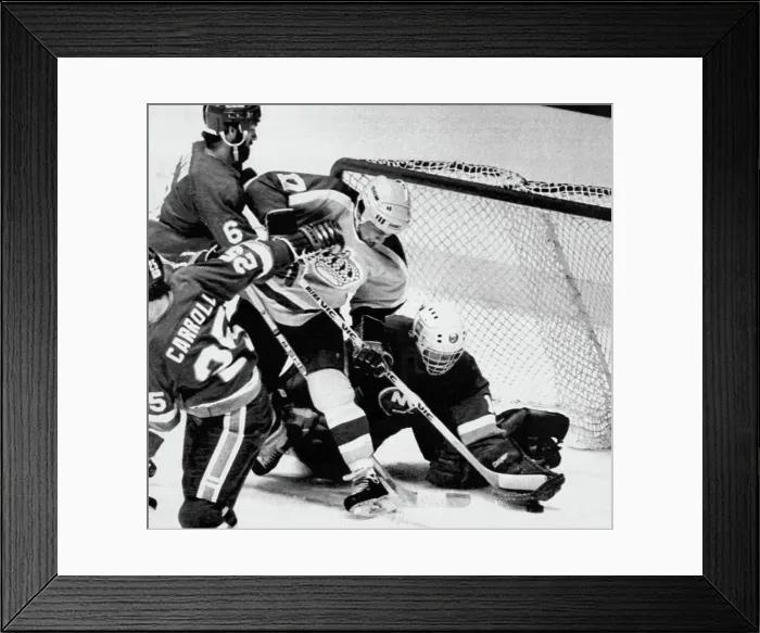 Framed Print : New York Islanders Goalie Roland Melanson Framed Print : New York Islanders Goalie Roland Melanson